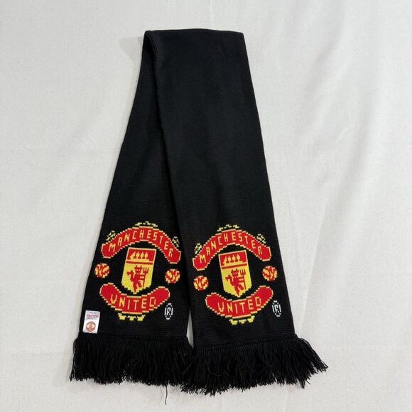 Manchester United soccer Scarf Black - Picture 2 of 6